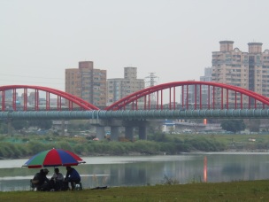 Pipeline on Hsin Tian River outside Treasure Hill